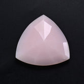 PINK OPAL CUT TRILLION ROSE CUT BACK 18MM 6.12 Cts.