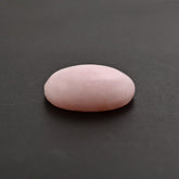 PINK OPAL FLAT OVAL CAB (FROSTED BOTTOM) 10X8.50MM 1.64 Cts.