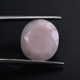 PINK OPAL BOTH SIDE TABLE CUT OVAL 15X13MM 4.81 Cts.