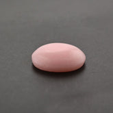 PINK OPAL FLAT OVAL CAB (FROSTED BOTTOM) 10X8.50MM 1.68 Cts.