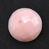 PINK OPAL CHECKER ROUND CAB 14MM 7.01 Cts.