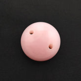PINK OPAL SHIRT BUTTON ROUND (WITH TWO FULL DRILL) 10MM 3.07 Cts.