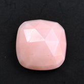 PINK OPAL ROSE CUT CUSHION CAB 14MM 8.56 Cts.