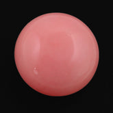 PINK OPAL PLAIN LENTIL ROUND BEADS 13.50MM 10.28 Cts.