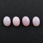 PINK OPAL PLAIN OVAL CAB (LITE/CLEAN) 8X6MM 0.98 Cts.
