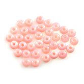 PINK OPAL PLAIN ROUND CAB (MEDIUM/CLEAN) (HALF DRILL 2.00MM) 8.00MM 0.98 Cts.
