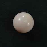 PINK OPAL PLAIN ROUND BALL (PEACH LIGHT/CLEAN) (HALF DRILL) 12.00 MM 9.70 CTS