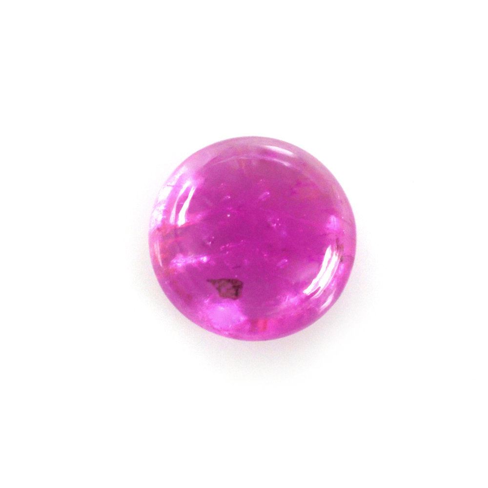 PINK SAPPHIRE (GLASSFILLED) ROUND CAB 5.00X5.00MM 0.74 Cts.