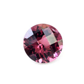 PINK TOURMALINE CHECKER CUT ROUND (VERY DARK) 7MM 1.30 Cts.
