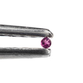 PINK TOURMALINE CUT ROUND (DARK) 1MM 0.01 Cts.