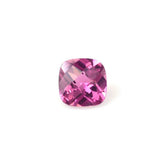 PINK TOURMALINE CHECKER CUT CUSHION (DARK) 4MM 0.29 Cts.
