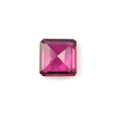 PINK TOURMALINE STEP CUT SQUARE-OCTAGON (VERY DARK) 5MM 0.65 Cts.
