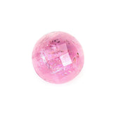PINK TOURMALINE CHECKER CUT ROUND CAB (LITE/HI) 9.00MM 2.45 Cts.