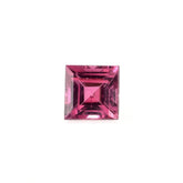 PINK TOURMALINE CUT SQUARE (DARK/SI) 4.00MM 0.40 Cts.