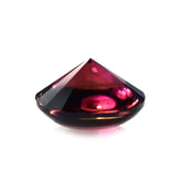 PINK TOURMALINE BUFFTOP DIAMOND CUT BACK ROUND (DARK/SI) 11.00MM 4.68 Cts.