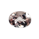 PEACH TOURMALINE CHECKER CUT OVAL LITE 8.00X6.00 MM 1.35 Cts.