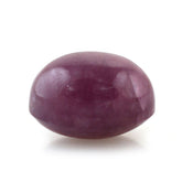 PINK TOURMALINE OVAL CAB WITH FROSTED DOMED BOTTOM (MILKY) 10X8MM 4.18 Cts.