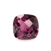 PINK TOURMALINE CHECEKR CUT CUSHION (DARK) (HI) 7MM 1.40 Cts.