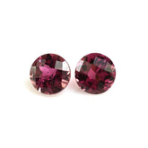 PINK TOURMALINE CHECKER CUT ROUND (VERY DARK-SI) 4MM 0.23 Cts.