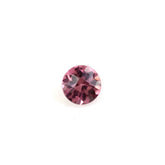 PINK TOURMALINE CHECKER CUT ROUND 3MM (DARK) 0.14 Cts.