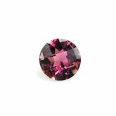 PINK TOURMALINE CHECKER CUT ROUND 5MM (DARK) 0.52 Cts.