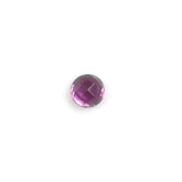 PINK TOURMALINE CHECKER CUT ROUND CAB 2.50MM (DARK) 0.13 Cts.