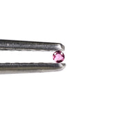PINK TOURMALINE CUT ROUND 1.40MM (DARK) 0.01 Cts.