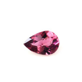 PINK TOURMALINE CHECKER CUT PEAR (VERY DARK) 6X4MM 0.41 Cts.