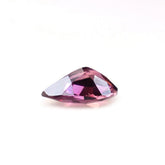 PINK TOURMALINE CHECKER CUT PEAR (VERY DARK) 6X4MM 0.41 Cts.