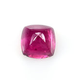 RUBELLITE RED SUGARLOAF CUSHION CAB 10X10 MM 4.95 Cts.