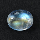 RAINBOW MOONSTONE PLAIN OVAL CAB (CLEAN) 10X8MM 2.57 Cts.