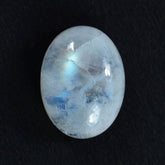 RAINBOW MOONSTONE PLAIN OVAL CAB (CLOUDY )(BLUE GREEN SHINE) 16.00X12.00 MM 9.10 Cts.