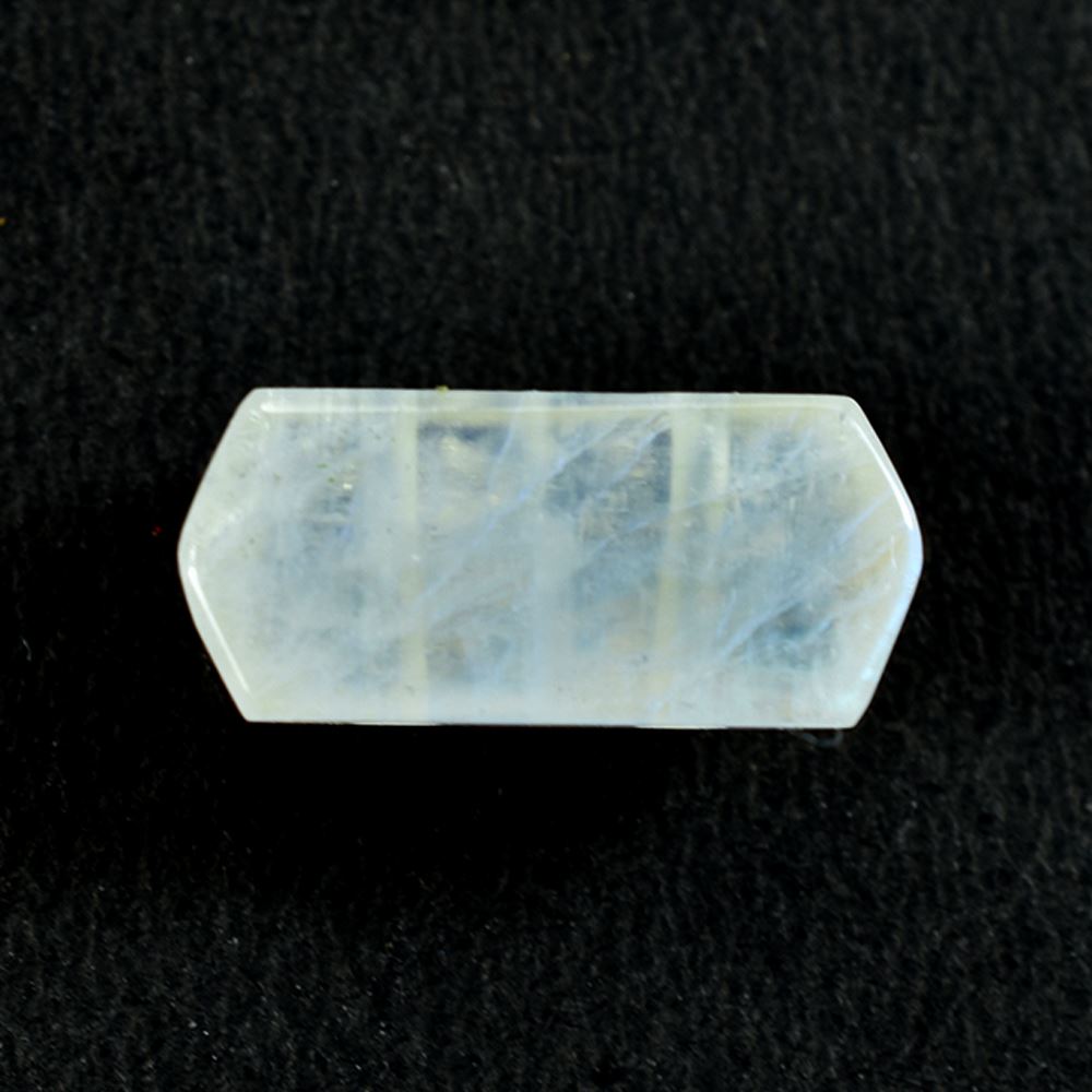 RAINBOW MOONSTONE CAB OCTAGON TWO DRILL (CLOUDY) 15.00X7.00 MM 3.62 Cts.