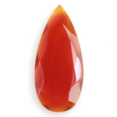 RED ONYX BOTH SIDE TABLE CUT PEAR 34X15MM 12.45 Cts.