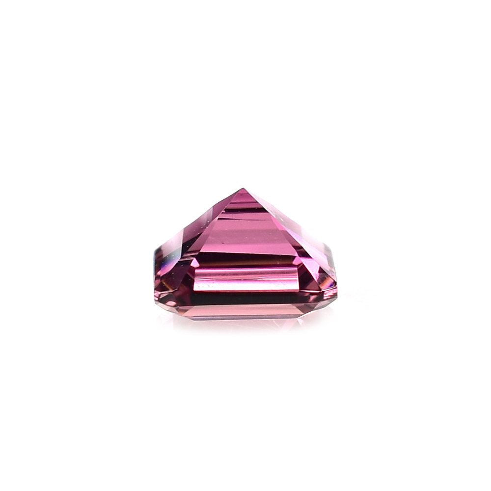 RED TOURMALINE STEP CUT ON TOP CONCAVE AT BOTTOM CUT OCTAGON (MEDIUM/CLEAN) 6X6MM 1.12 Cts.