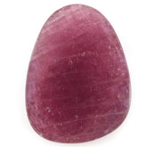 RUBY ROSE CUT IRREGULAR PEARISH CAB 20X15MM 12.73 Cts.