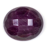 RUBY STEP CUT OVAL CAB 14.50X12.50MM 9.56 Cts.