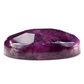 RUBY STEP CUT OVAL CAB 19X16MM 21.10 Cts.