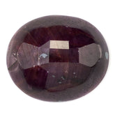 RUBY STEP CUT OVAL CAB 14.50X17MM 15.22 Cts.