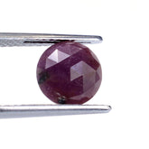 RUBY ROSE CUT BRIOLETTE ROUND 9MM 3.80 Cts.