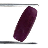 RUBY PLAIN LENTIL CUSHION 17X7MM 5.36 Cts.