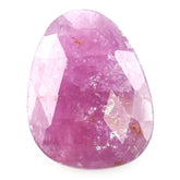 RUBY (GUINEA) ROSE CUT BRIOLETTE PEARISH 20X15MM 12.73 Cts.