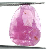 RUBY (GUINEA) ROSE CUT BRIOLETTE PEARISH 20X15MM 12.73 Cts.