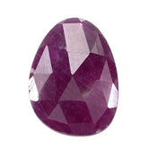 RUBY ROSE CUT BRIOLETTE PEARISH 14X10MM 5.70 Cts.