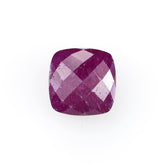 RUBY CHECKER CUT BRIOLETTE CUSHION (OPAQUE/MEDIUM/RED/CLEAN) 9.00X9.00 MM 4.31 CTS