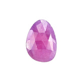 RUBY GUINEA ROSE CUT BRIOLETTE PEARISH (2 QUALITY) 14.00X10.00 MM 5.76 CTS