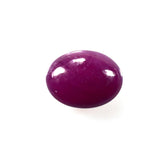 RUBY INDIAN PLAIN LENTIL OVAL (OPAQUE)(MEDIUM)(SI) 8.00X6.00 MM 1.44 CTS