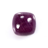 RUBY INDIAN PLAIN CUSHION SRC CAB (OPAQUE)(DARK)(SI) 8.00X8.00 MM 4.08 CTS
