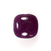 RUBY INDIAN PLAIN LENTIL CUSHION (OPAQUE)(MEDIUM)(SI) 8.00X8.00 MM 2.48 CTS