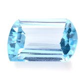 SKY BLUE TOPAZ STEP CUT FANCY SHAPE 14X10MM 7.20 Cts.